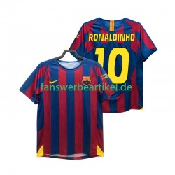 RONALDINHO 10 Retro Champions League 2005 Trikot FC Barcelona Herren Heimausrüstung 2006 Kurzarm