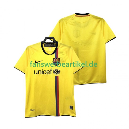 Retro 2009 Trikot FC Barcelona Herren Auswärtsausrüstung 2008 Kurzarm