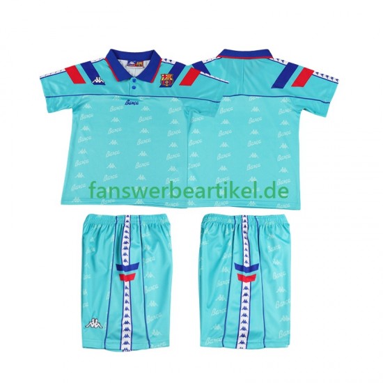 Retro 1992 1995 Trikot FC Barcelona Kinder Auswärtsausrüstung Kurzarm