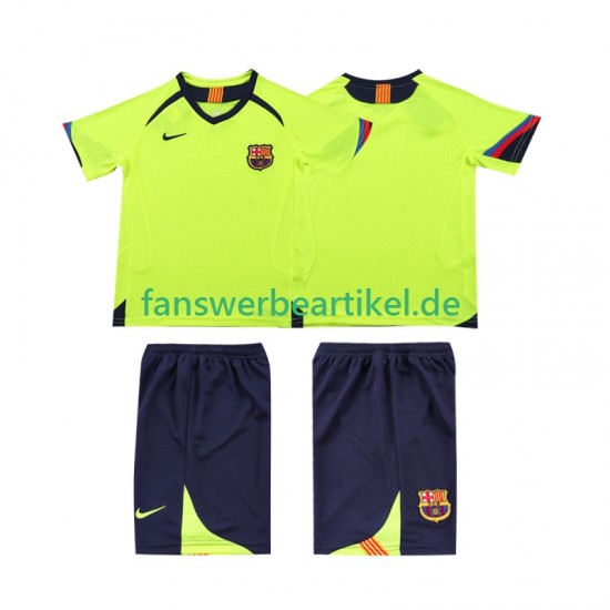 Retro 2005 Trikot FC Barcelona Kinder Auswärtsausrüstung 2006 Kurzarm