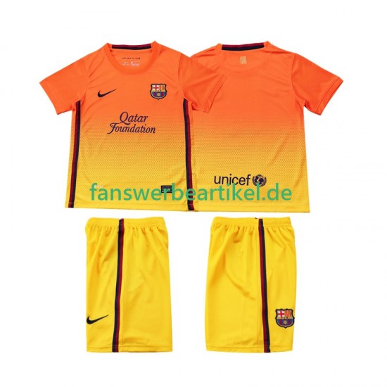 Retro 2012 2013 Trikot FC Barcelona Kinder Auswärtsausrüstung Kurzarm