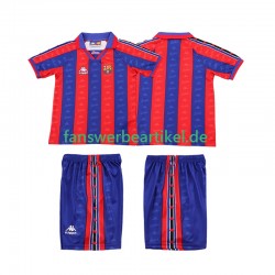 Retro 1996 1997 Trikot FC Barcelona Kinder Heimausrüstung Kurzarm