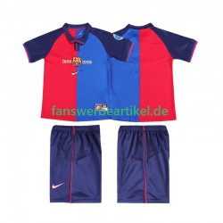 Retro 2000 Trikot FC Barcelona Kinder Heimausrüstung 1999 Kurzarm