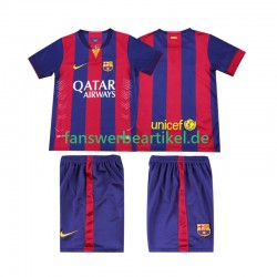 Retro 2014 2015 Trikot FC Barcelona Kinder Heimausrüstung Kurzarm