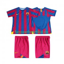 Retro Champions League 2005 Trikot FC Barcelona Kinder Heimausrüstung 2006 Kurzarm