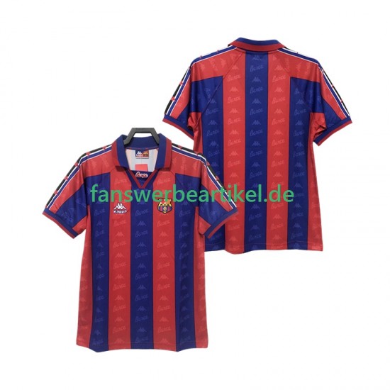 Retro 1996 1997 Trikot FC Barcelona Herren Heimausrüstung Kurzarm