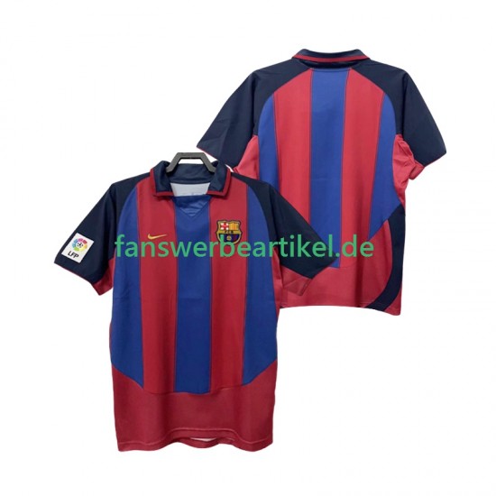 Retro 2003 Trikot FC Barcelona Herren Heimausrüstung 2004 Kurzarm