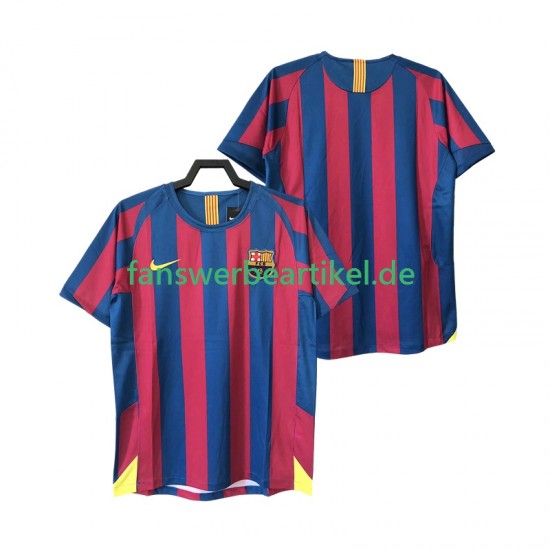 Retro 2005 Trikot FC Barcelona Herren Heimausrüstung 2006 Kurzarm