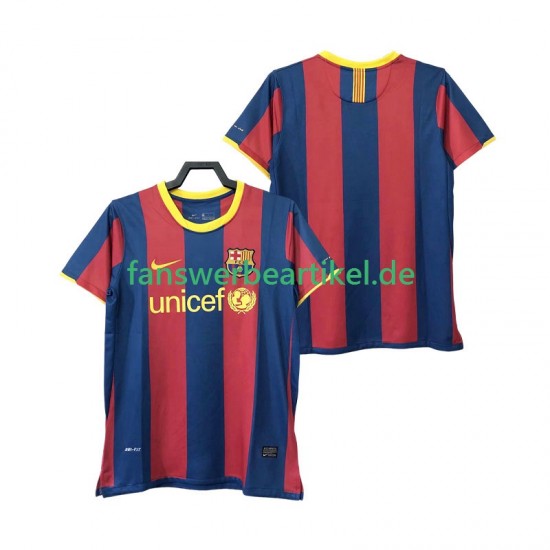 Retro Trikot FC Barcelona Herren Heimausrüstung 2011 2010 Kurzarm