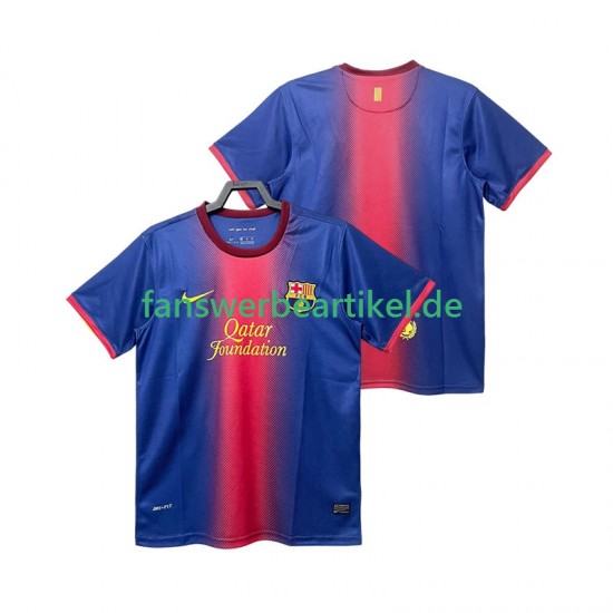 Retro 2012 2013 Trikot FC Barcelona Herren Heimausrüstung Kurzarm