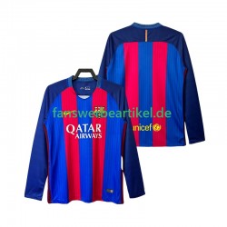 Retro 2016 2017 Trikot FC Barcelona Herren Heimausrüstung Langarm