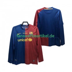 Retro Champions League 2009 Trikot FC Barcelona Herren Heimausrüstung 2008 Langarm