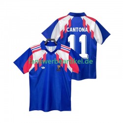 CANTONA 11 Retro Trikot Frankreich Herren Heimausrüstung 1990 Kurzarm