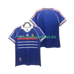 Retro 1998 Trikot Frankreich Herren Heimausrüstung Kurzarm