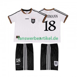 KLINSMANN 18 Retro 1996 Trikot Deutschland Kinder Heimausrüstung Kurzarm