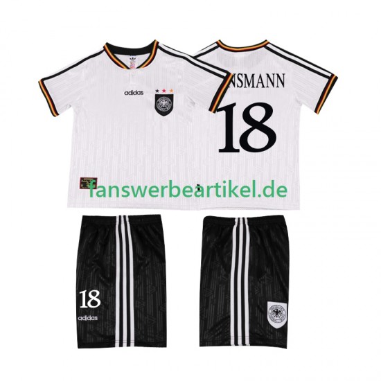 KLINSMANN 18 Retro 1996 Trikot Deutschland Kinder Heimausrüstung Kurzarm