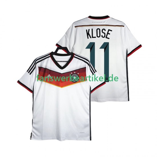 Klose 11 Retro 2014 Trikot Deutschland Herren Heimausrüstung Kurzarm