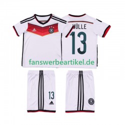 MULLER 13 Retro 2014 Trikot Deutschland Kinder Heimausrüstung Kurzarm
