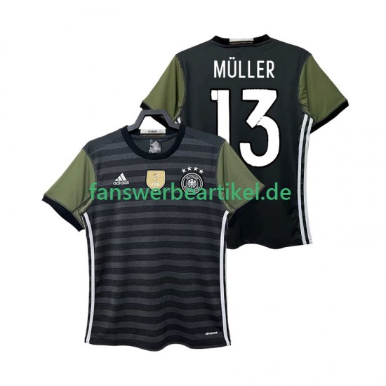 MULLER 13 Retro 2016 Trikot Deutschland Herren Auswärtsausrüstung Kurzarm