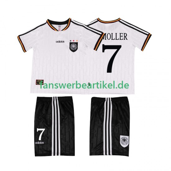 Moller 7 Retro 1996 Trikot Deutschland Kinder Heimausrüstung Kurzarm