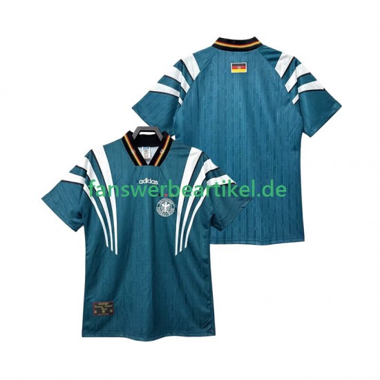 Retro 1996 Trikot Deutschland Herren Auswärtsausrüstung Kurzarm