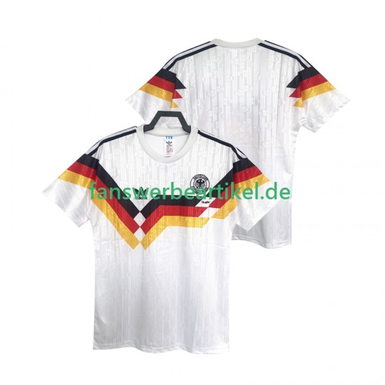 Retro Trikot Deutschland Herren Heimausrüstung 1990 Kurzarm