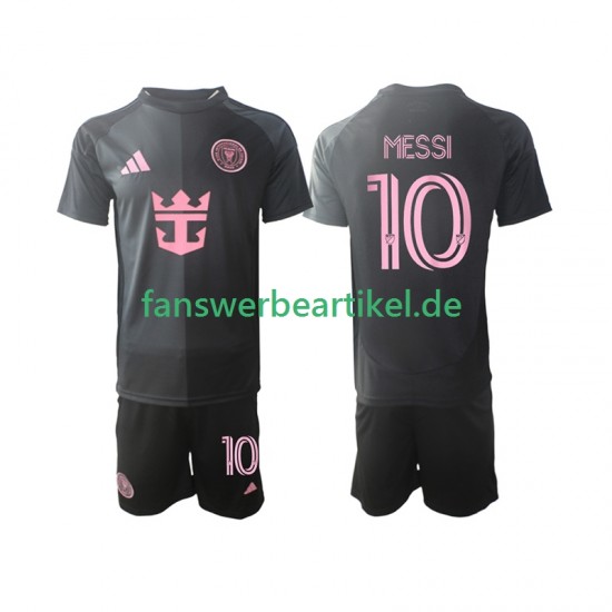Lionel Messi 10 Trikot Inter Miami Kinder Auswärtsausrüstung 2025 Kurzarm