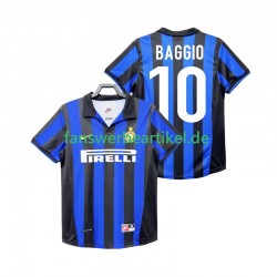 BAGGIO 10 Retro 1998 Trikot Inter Mailand Herren Heimausrüstung 1999 Kurzarm