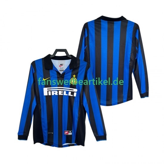 Retro 1998 Trikot Inter Mailand Herren Heimausrüstung 1999 Langarm