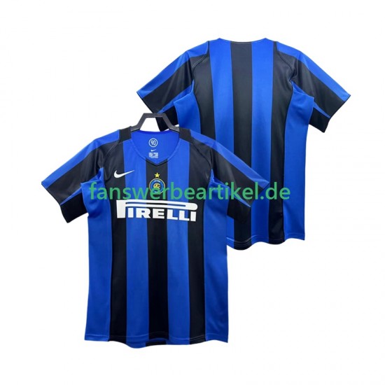 Retro 2005 Trikot Inter Mailand Herren Heimausrüstung 2004 Kurzarm