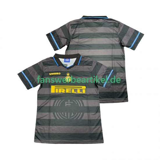 Retro 1997 1998 Trikot Inter Mailand Herren Ausweich ausrüstung Kurzarm