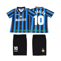 Ronaldo 10 Retro 1997 1998 Trikot Inter Mailand Kinder Heimausrüstung Kurzarm