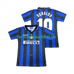 Ronaldo 10 Retro 1997 1998 Trikot Inter Mailand Herren Heimausrüstung Kurzarm