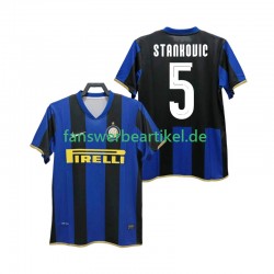 STANKOVIC 5 Retro Champions League 2009 Trikot Inter Mailand Herren Heimausrüstung 2008 Kurzarm