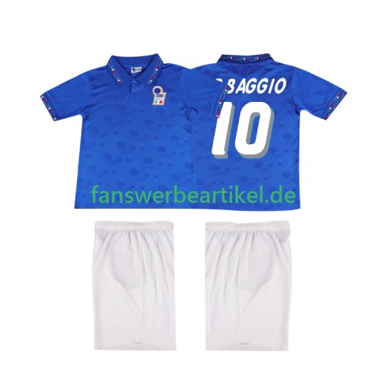 Roberto Baggio 10 Retro Trikot Italien Kinder Heimausrüstung 1994 Kurzarm