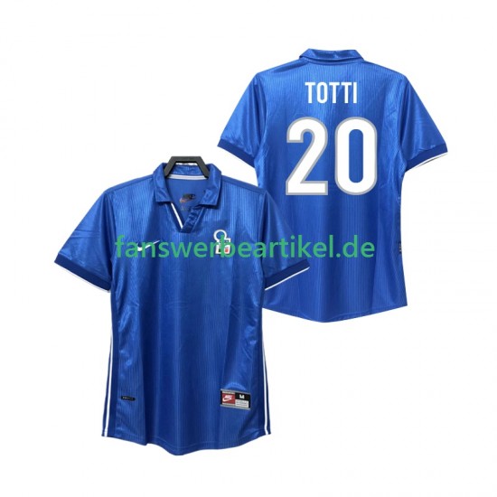 Totti 20 Retro 1998 Trikot Italien Herren Heimausrüstung Kurzarm