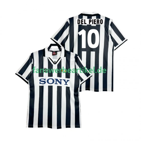 DEL PIERO 10 Retro 1995 1996 Trikot Juventus Turin Herren Heimausrüstung Kurzarm