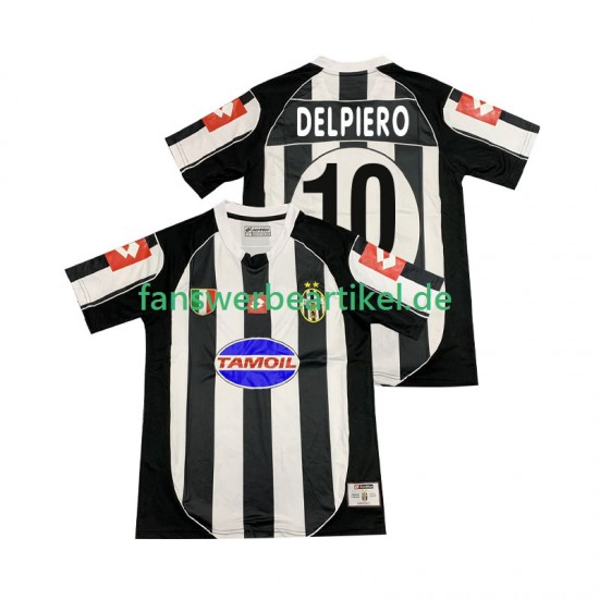DEL PIERO 10 Retro 2002 2003 Trikot Juventus Turin Herren Heimausrüstung Kurzarm