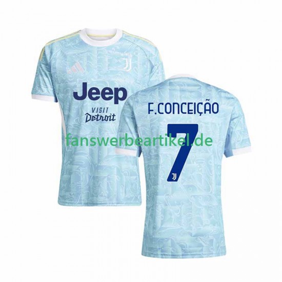 Francisco Conceicao 7 Trikot Juventus Turin Herren Auswärtsausrüstung 2025-2026 Kurzarm