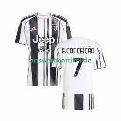 Francisco Conceicao 7 Trikot Juventus Turin Herren Heimausrüstung 2025-2026 Kurzarm