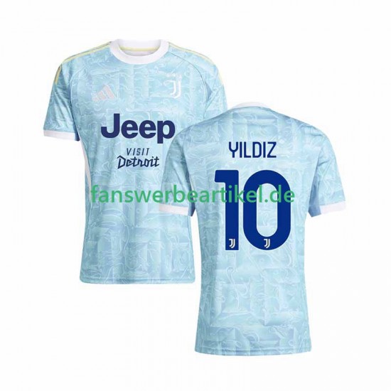 Kenan Yildiz 10 Trikot Juventus Turin Herren Auswärtsausrüstung 2025-2026 Kurzarm