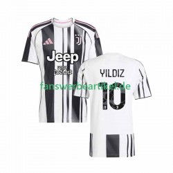 Kenan Yildiz 10 Trikot Juventus Turin Herren Heimausrüstung 2025-2026 Kurzarm