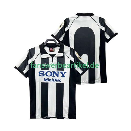 Retro 1997 1998 Trikot Juventus Turin Herren Heimausrüstung Kurzarm