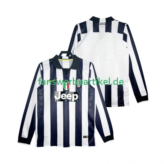 Retro 2014 2015 Trikot Juventus Turin Herren Heimausrüstung Langarm