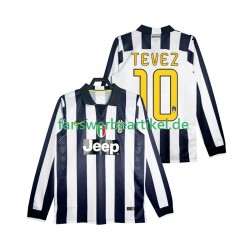 TEVEZ 10 Retro 2014 2015 Trikot Juventus Turin Herren Heimausrüstung Langarm