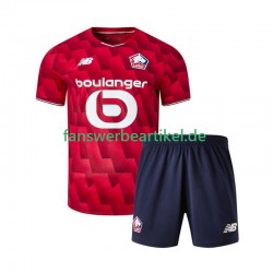 Trikot LOSC Lille Kinder Heimausrüstung 2025-2026 Kurzarm
