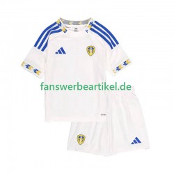 Trikot Leeds United Kinder Heimausrüstung 2025-2026 Kurzarm