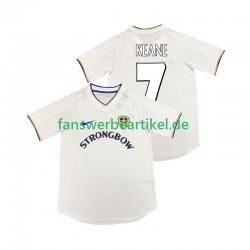 KEANE 7 Retro 2000 2001 Trikot Leeds United Herren Heimausrüstung Kurzarm