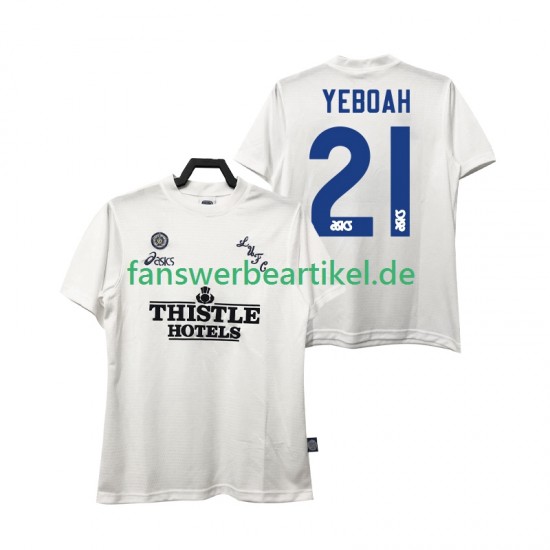 YEBOAH 21 Retro 1995 1996 Trikot Leeds United Herren Heimausrüstung Kurzarm