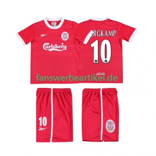BERGKAMP 10 Retro LWP 1997 1998 Trikot Liverpool Kinder Heimausrüstung Kurzarm